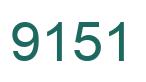 Number 9151 green image