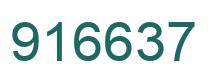 Número 916637 imagen verde