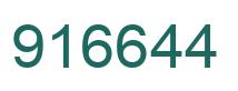 Number 916644 green image