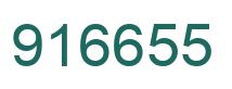 Number 916655 green image