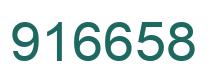 Number 916658 green image