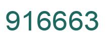 Número 916663 imagen verde