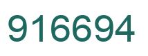 Número 916694 imagen verde