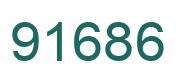 Número 91686 imagen verde