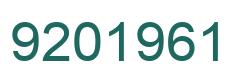 Number 9201961 green image