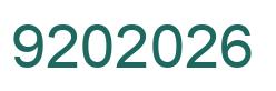 Número 9202026 imagen verde
