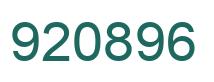 Number 920896 green image