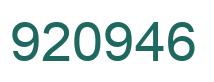 Número 920946 imagen verde