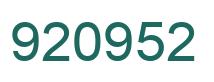 Número 920952 imagen verde