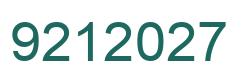 Número 9212027 imagen verde