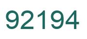 Número 92194 imagen verde