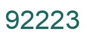 Number 92223 green image