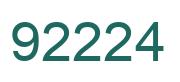 Number 92224 green image