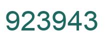 Número 923943 imagen verde