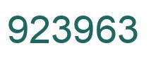 Number 923963 green image