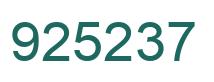 Número 925237 imagen verde