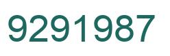 Número 9291987 imagen verde