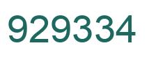 Número 929334 imagen verde
