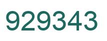 Número 929343 imagen verde
