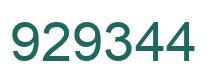 Número 929344 imagen verde