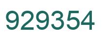 Número 929354 imagen verde