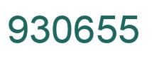 Number 930655 green image