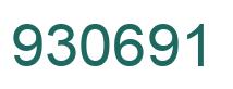 Number 930691 green image