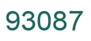 Number 93087 green image