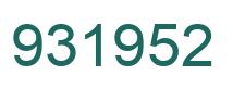 Número 931952 imagen verde