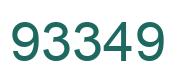Number 93349 green image