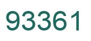 Number 93361 green image