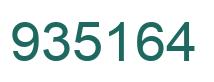 Number 935164 green image