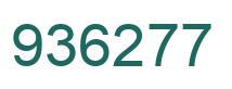 Number 936277 green image