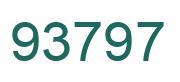 Number 93797 green image