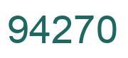 Number 94270 green image