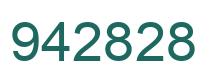 Number 942828 green image
