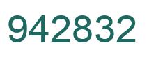 Number 942832 green image