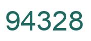 Number 94328 green image