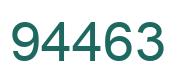 Number 94463 green image