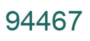 Number 94467 green image