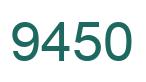 Number 9450 green image