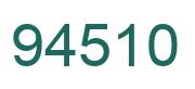 Number 94510 green image