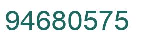 Number 94680575 green image