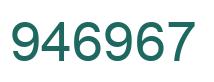 Number 946967 green image