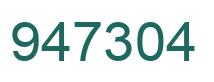 Number 947304 green image