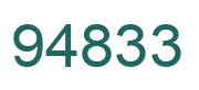 Número 94833 imagen verde