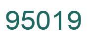 Number 95019 green image