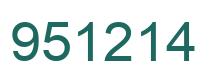 Número 951214 imagen verde