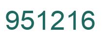 Número 951216 imagen verde