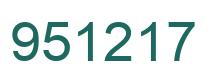 Número 951217 imagen verde